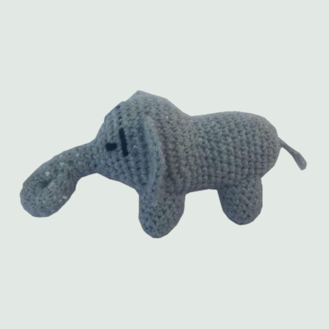 Elephant Crochet Stuffed Baby /Plush/Soft Toy | 100% Organic | Health-Pro