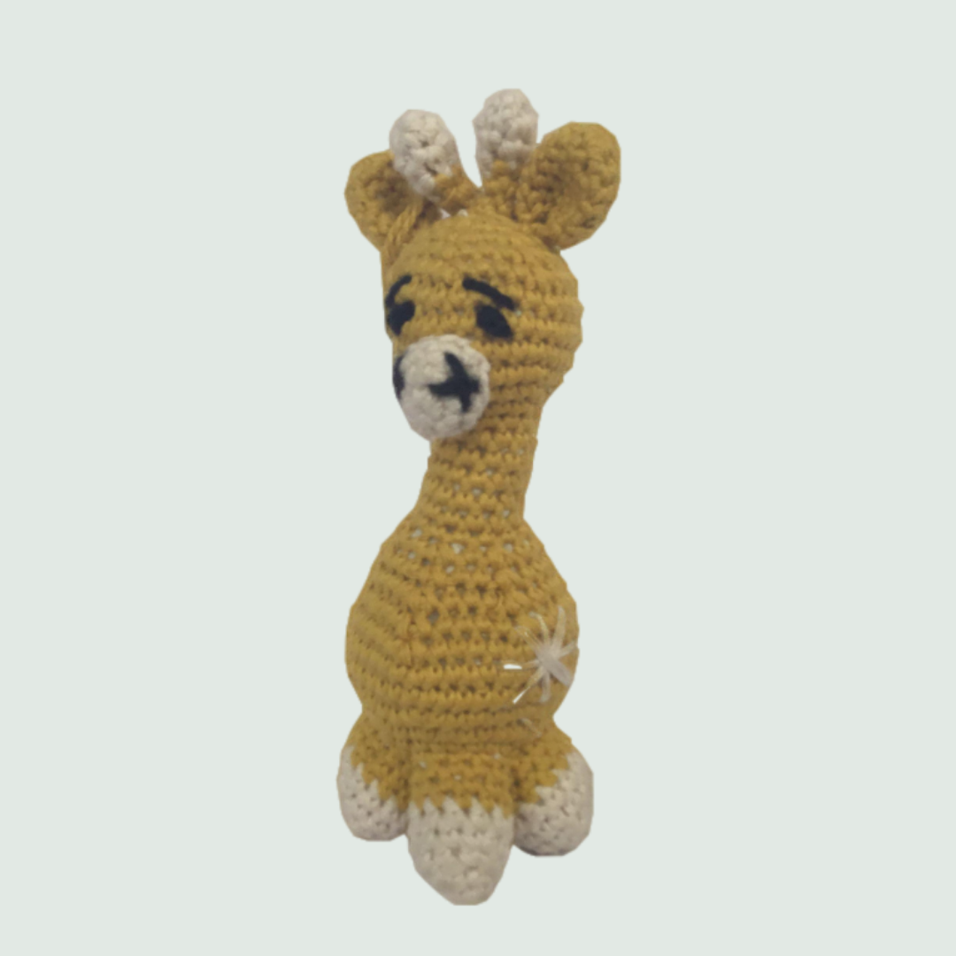 Ollie The Giraffe Crochet Stuffed/Plush/Soft Toy | 100% Organic | Health-Pro