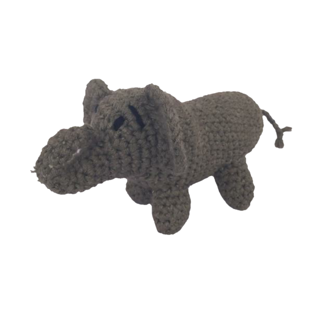Hippo Crochet Stuffed/Plush/Soft Toy | 100% Organic | Health-Pro